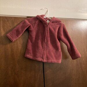 Carter's 12 mos zip hoodie with ears
